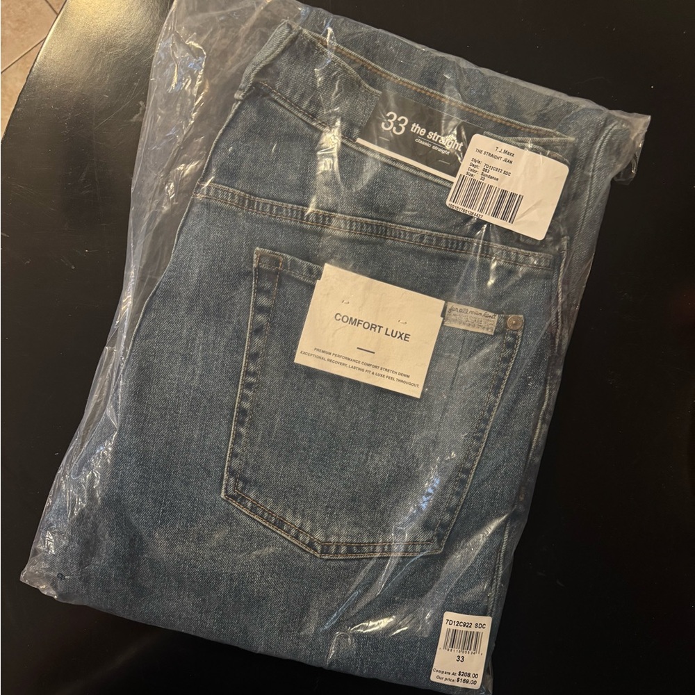 7 For All Mankind Relaxed Blue Jeans Classic Indigo